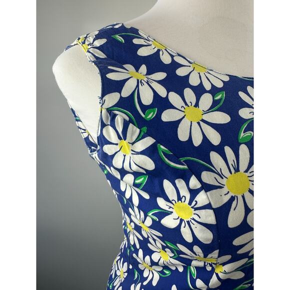 Lilly Pulitzer Floral Daisy Shift Dress Sleeveless Size 8 Vintage Y2k 90's 00's - Picture 7 of 16